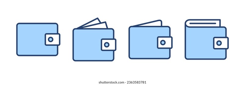 Vector de icono de cartera. símbolo y signo de cartera