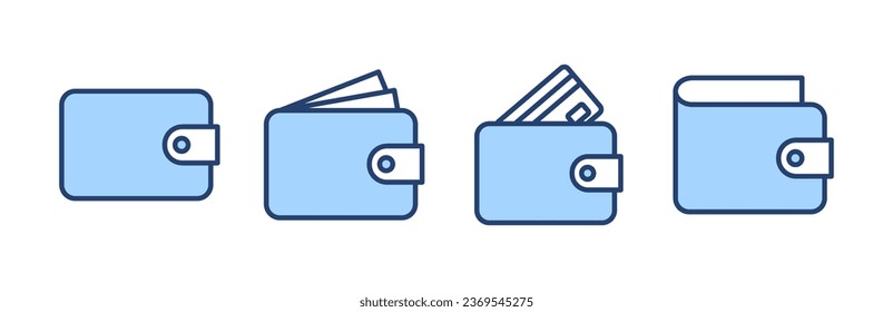 Wallet icon vector. wallet sign and symbol