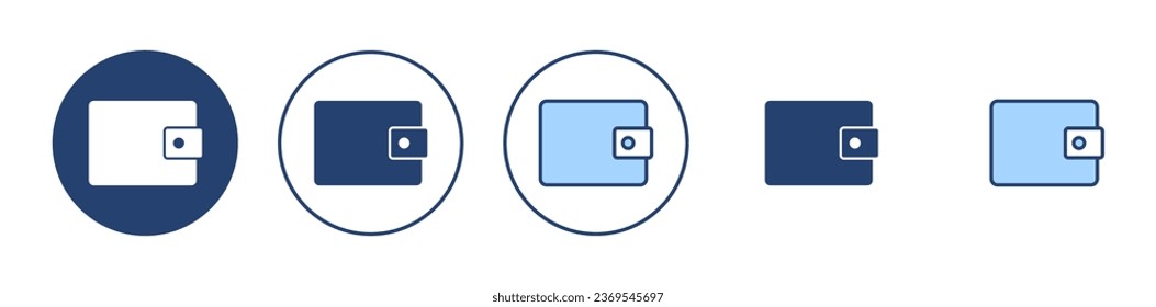 Wallet icon vector. wallet sign and symbol