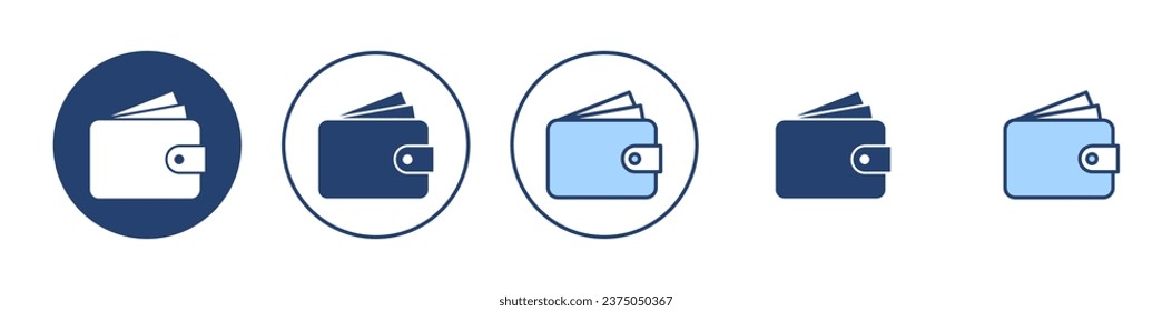 Wallet icon vector. wallet sign and symbol