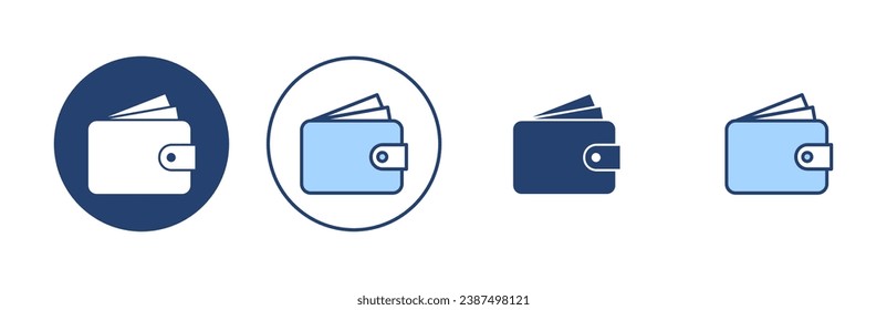 Wallet icon vector. wallet sign and symbol