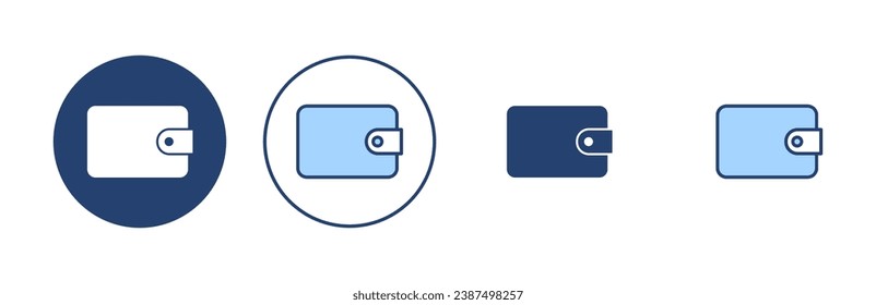 Wallet icon vector. wallet sign and symbol