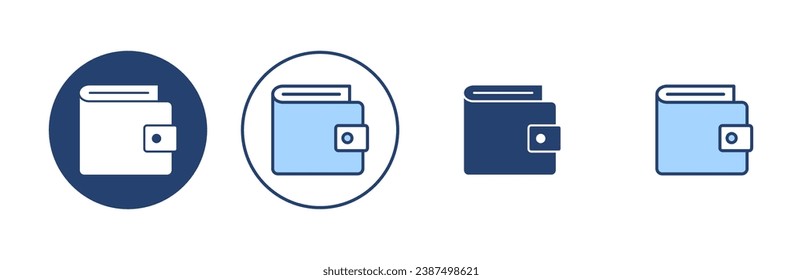 Wallet icon vector. wallet sign and symbol