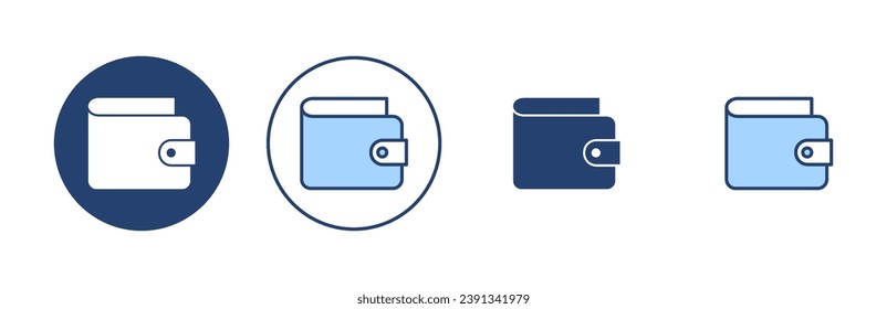Wallet icon vector. wallet sign and symbol