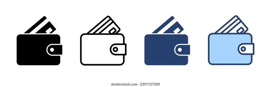 Wallet icon vector. wallet sign and symbol