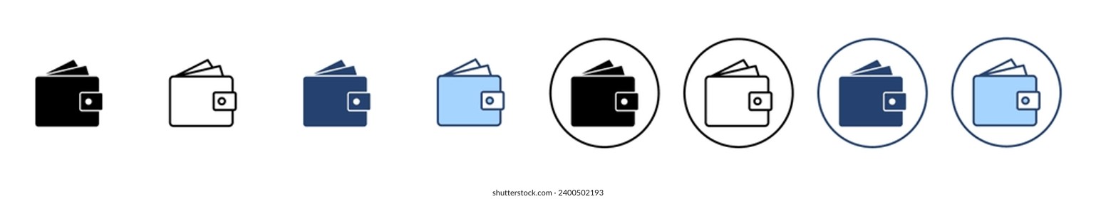 Wallet icon vector. wallet sign and symbol