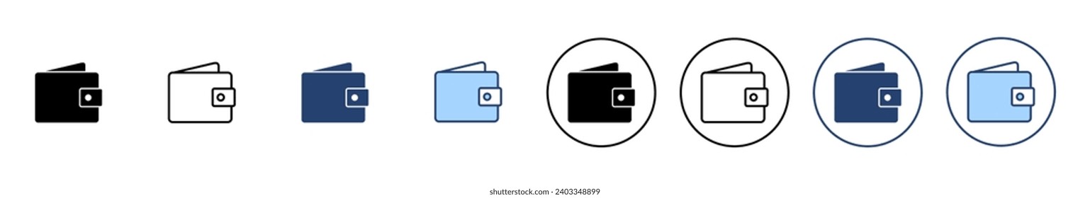 Wallet icon vector. wallet sign and symbol