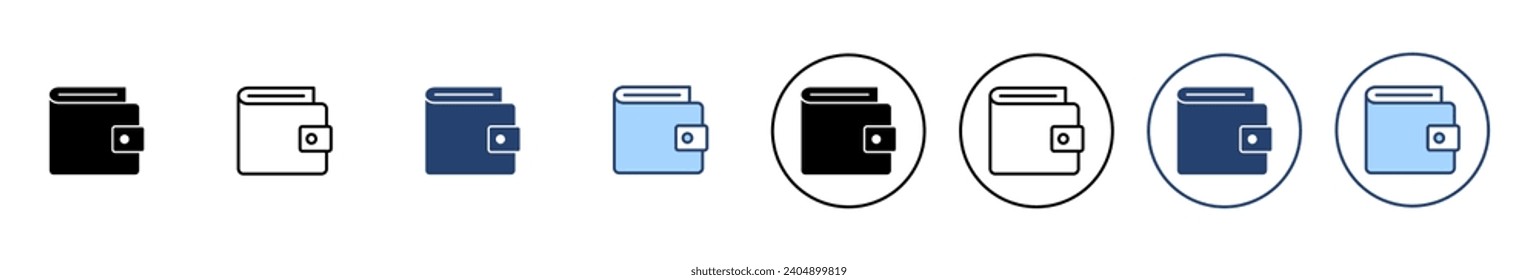 Wallet icon vector. wallet sign and symbol