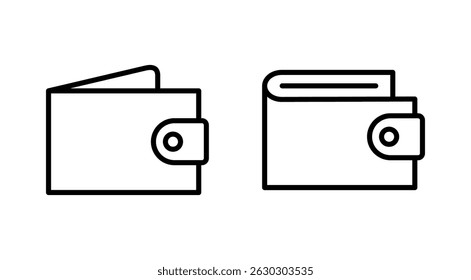 Icono de la cartera. Vector de la cartera