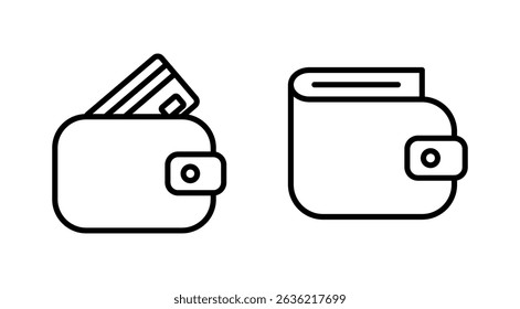 Wallet icon vector. wallet sign and symbol