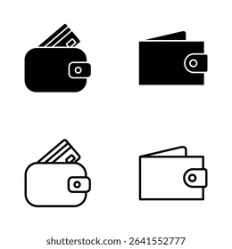 Wallet icon vector. wallet sign and symbol