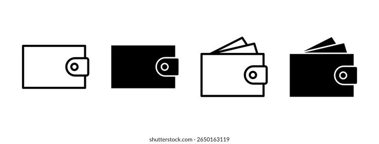 ícone da Carteira vetor. símbolo e sinal da carteira