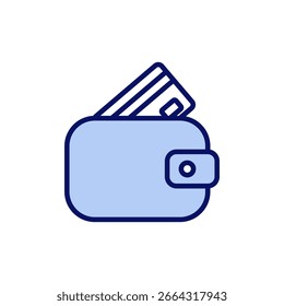 Wallet icon vector. wallet sign and symbol