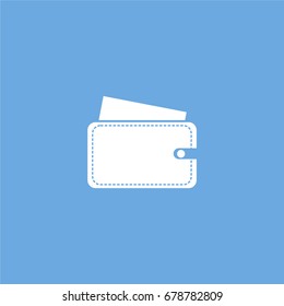 wallet icon. vector sign symbol on white background