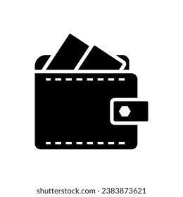 Wallet icon vector sign in trendy