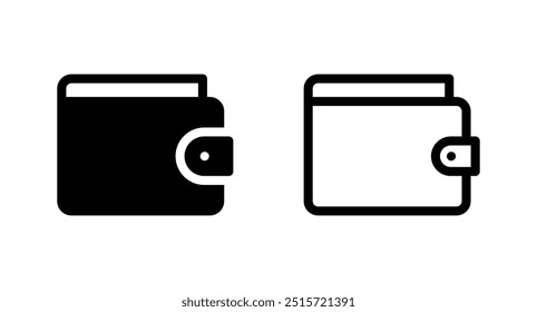 ícone de wallet vetor. ícone de sinal de wallet do web site