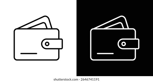 Wallet icon vector simple element illustration editable