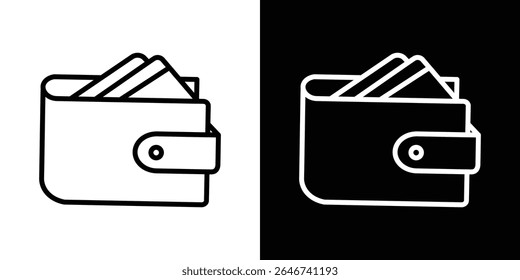 Wallet icon vector simple element illustration editable