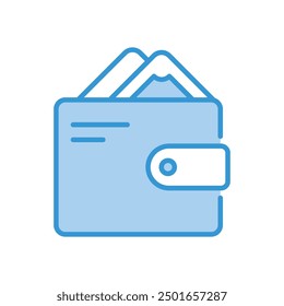 Icono de la cartera Vector ilustración de stock