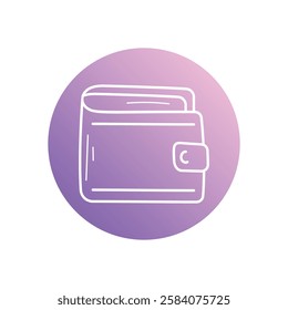 Wallet icon vector stock illustration