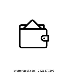 Vector de icono de cartera. Símbolo de icono de cartera