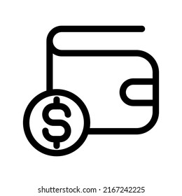 Wallet Icon Vector Symbol Design Illustration