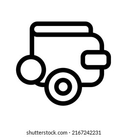 Wallet Icon Vector Symbol Design Illustration