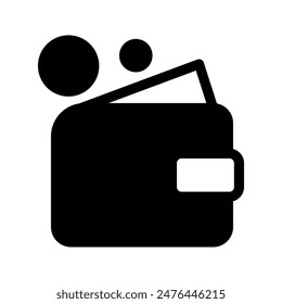Wallet Icon Vector Symbol Design Illustration
