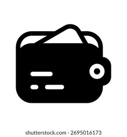 Brieftasche Symbol Vektorsymbol Design Illustration