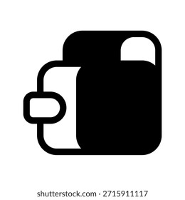 Brieftasche Symbol Vektorsymbol Design Illustration