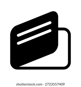 Ilustração de design de símbolo de vetor de ícone de carteira