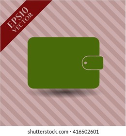 wallet icon vector symbol flat eps jpg app web concept website