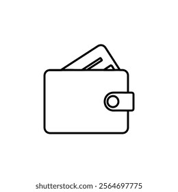 wallet icon vector symbol isolated