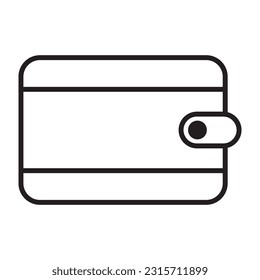diseño del logotipo de la ilustración de la plantilla del vector de icono de cartera