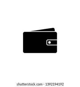 Wallet icon vector. Trendy flat design style on white background. Wallet symbol illustration.