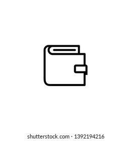 Wallet icon vector. Trendy flat design style on white background. Wallet symbol illustration.