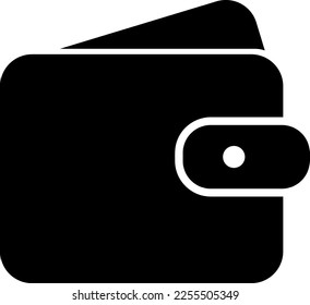 Icono de cartera vector ilustración de estilo de moda sobre fondo blanco..eps