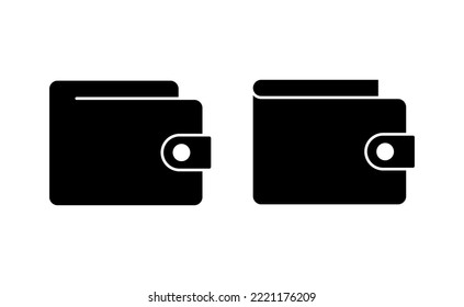 Wallet icon vector for web and mobile app. wallet sign and symbol