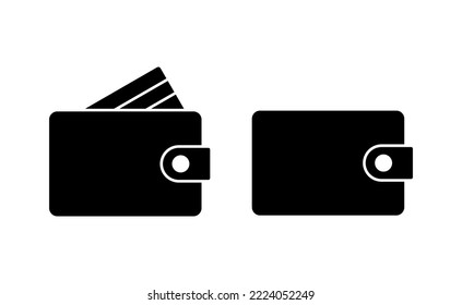 Wallet icon vector for web and mobile app. wallet sign and symbol