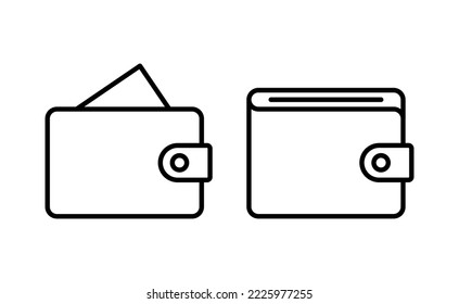 Wallet icon vector for web and mobile app. wallet sign and symbol