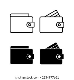 Wallet icon vector for web and mobile app. wallet sign and symbol