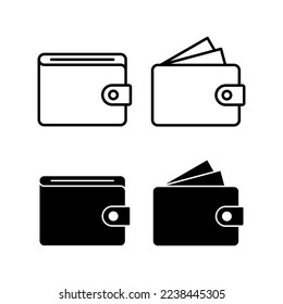 Wallet icon vector for web and mobile app. wallet sign and symbol