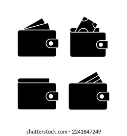 Wallet icon vector for web and mobile app. wallet sign and symbol