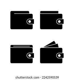 Vector de icono de cartera para aplicaciones web y móviles. símbolo y signo de cartera