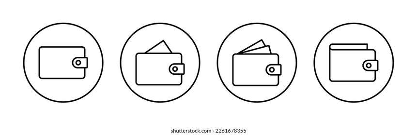 Wallet icon vector for web and mobile app. wallet sign and symbol