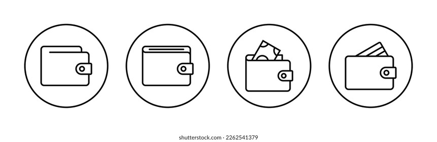 Wallet icon vector for web and mobile app. wallet sign and symbol