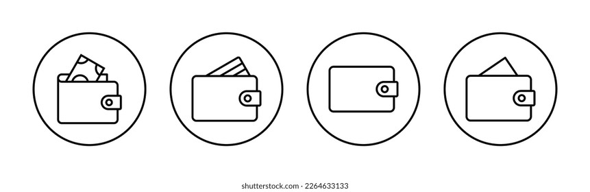 Wallet icon vector for web and mobile app. wallet sign and symbol