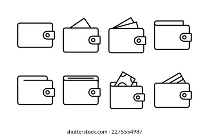 Wallet icon vector for web and mobile app. wallet sign and symbol