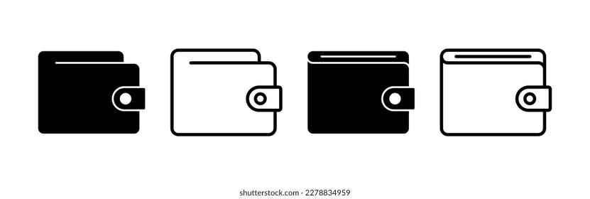 Wallet icon vector for web and mobile app. wallet sign and symbol