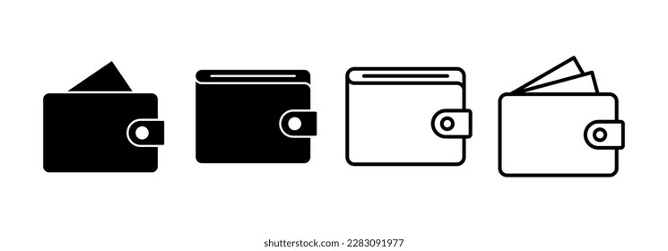 Wallet icon vector for web and mobile app. wallet sign and symbol